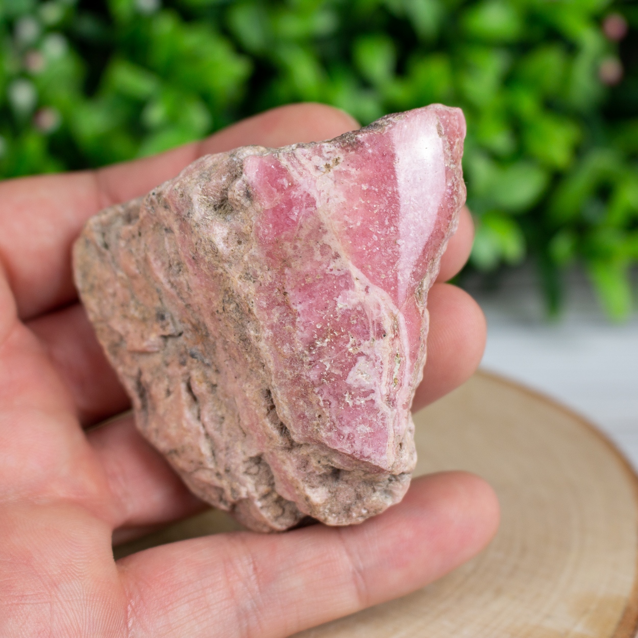 Medium Half Polished Rhodochrosite #1
