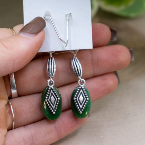 Green Aventurine Dangle Earring #2