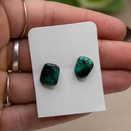 Malachite Stud Earring #6