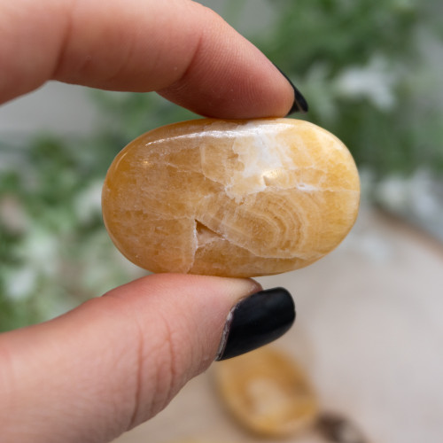 Honey Calcite Mini Palmstone
