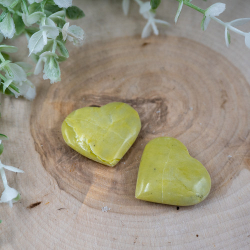 Yellow Jade Heart