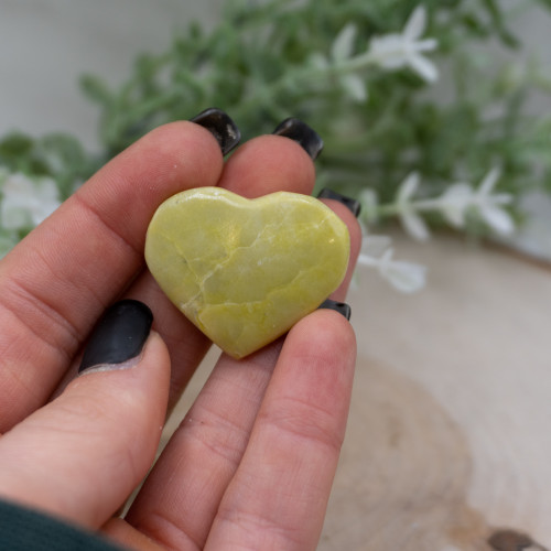 Yellow Jade Heart