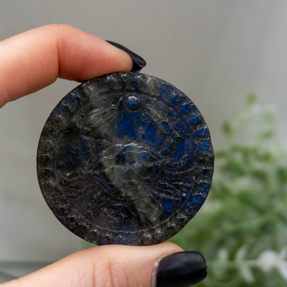 Cancer Labradorite Zodiac Coin 2 The Crystal Council