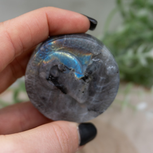 Aries Labradorite Zodiac Coin #2