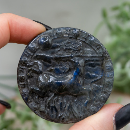 Sagittarius Labradorite Coin #1