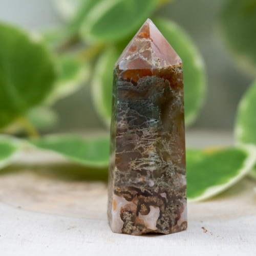 Red Moss Agate Tower #10