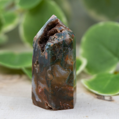 Red Moss Agate Tower #9