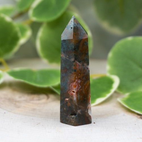 Red Moss Agate Tower #7