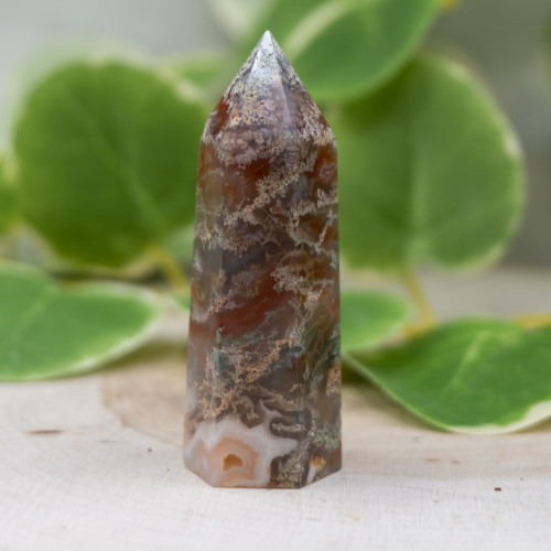 Red Moss Agate Tower #3