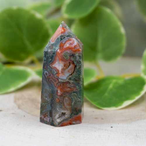 Red Moss Agate Tower #2
