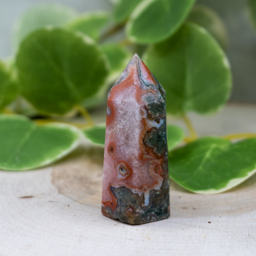 Red Moss Agate Tower #2