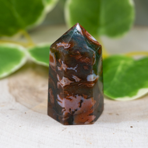 Red Moss Agate Tower #1