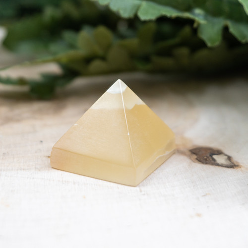 Honey Calcite Pyramid