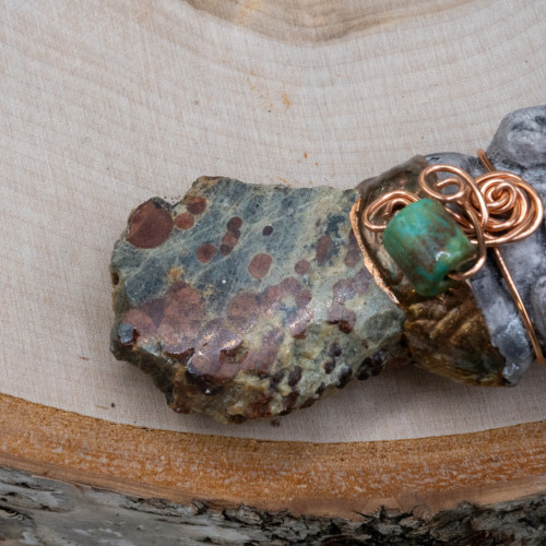 Peanut Obsidian Ganesha Hanging Charm