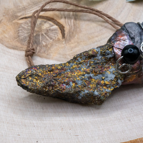 Chalcopyrite Ganesha Hanging Charm