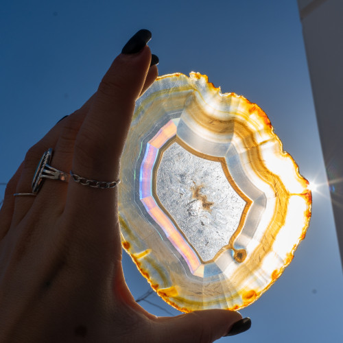 Iris Agate Slice #19