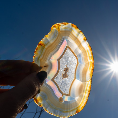 Iris Agate Slice #18