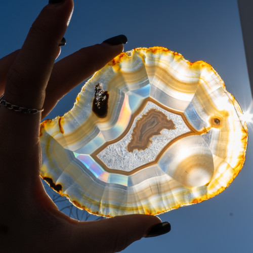 Iris Agate Slice #16