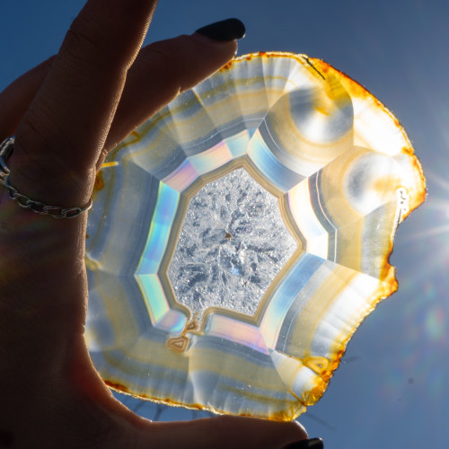 Iris Agate Slice #14