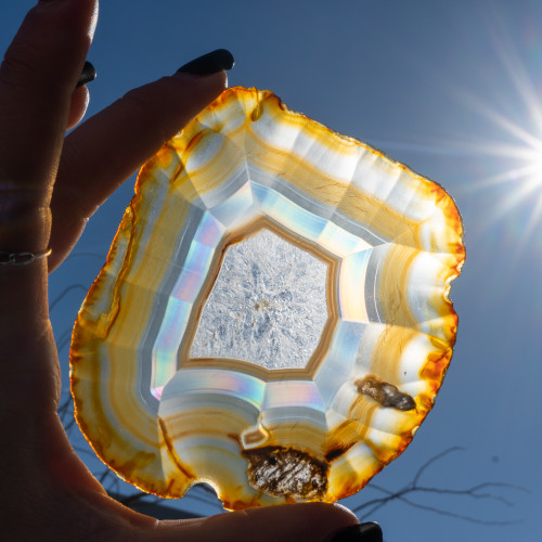 Iris Agate Slice #13