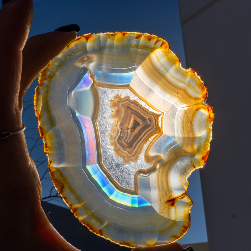 Iris Agate Slice #10
