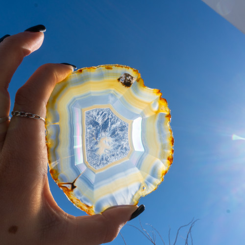 Iris Agate Slice #1