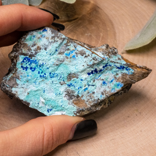 Azurite on Gibbsite #7