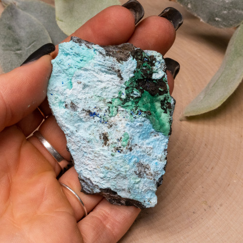 Azurite on Gibbsite #5