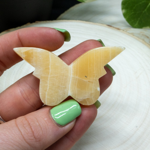 Orange Calcite Butterfly #1