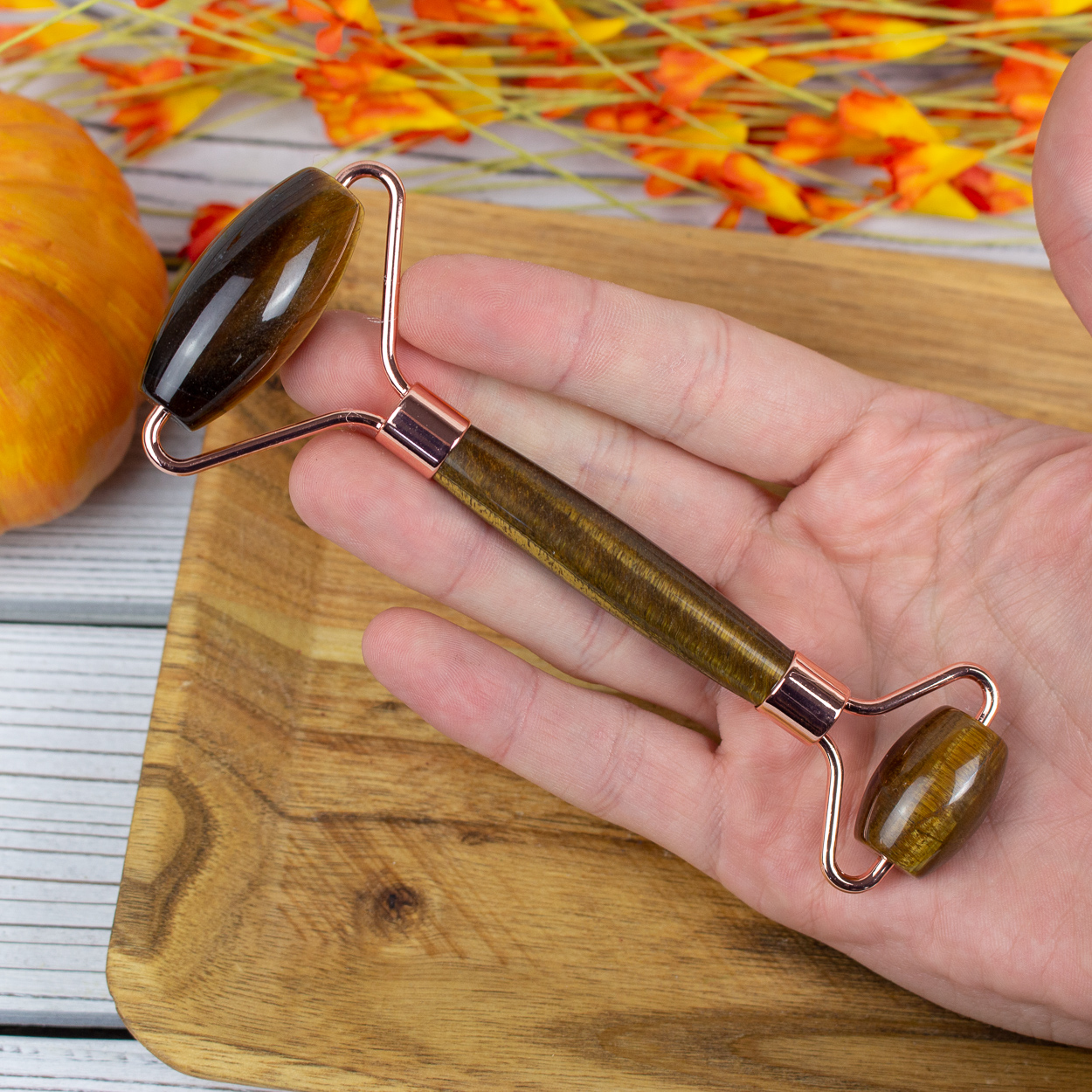Tiger Eye Massage Rollers The Crystal Council