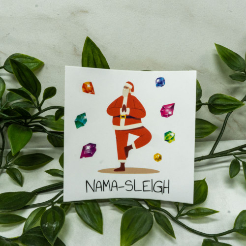"Nama Sleigh" Santa Sticker