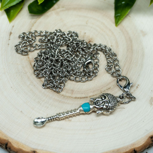 Dyed Howlite Buddha Meditation Spoon #3