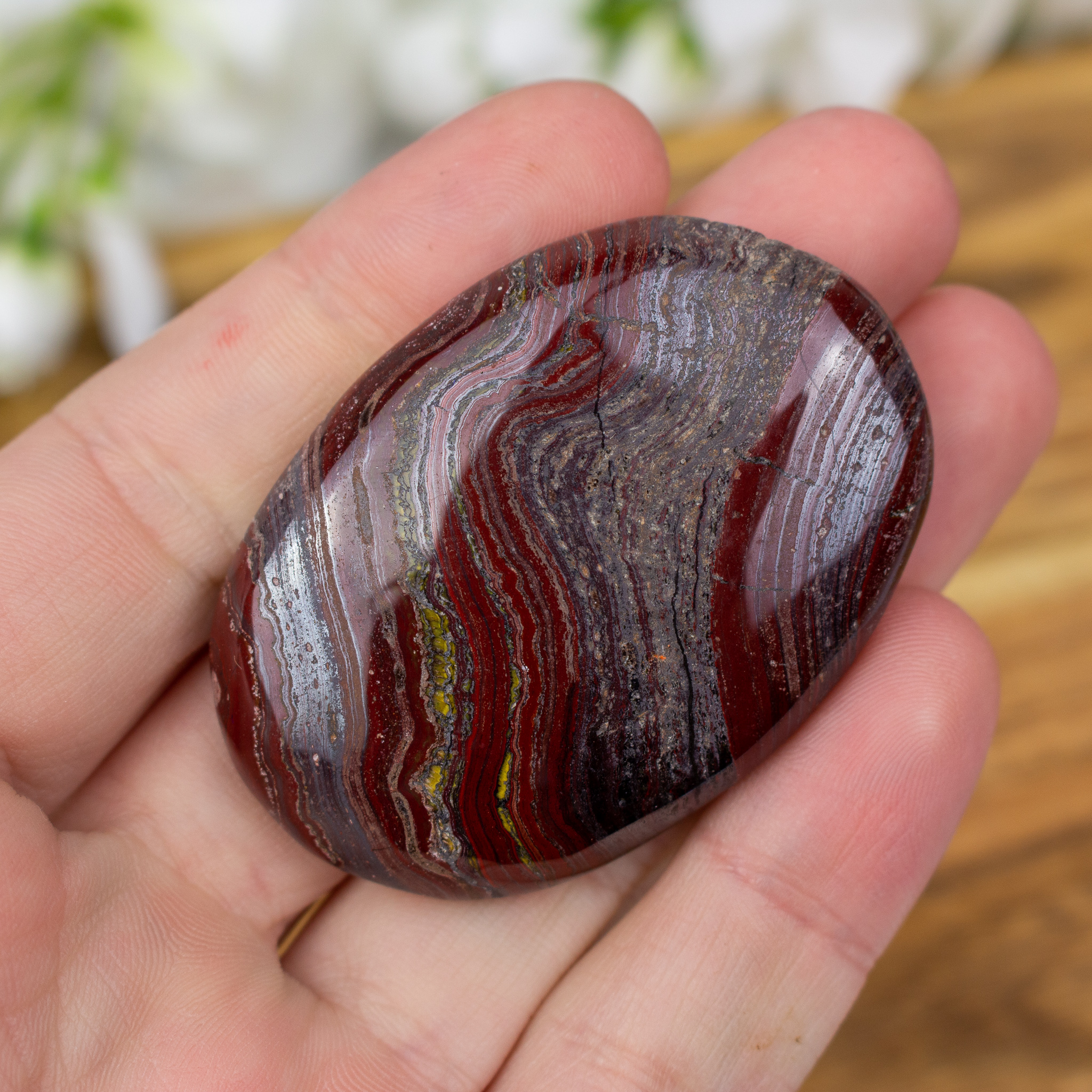 Tiger Iron Small Palmstone