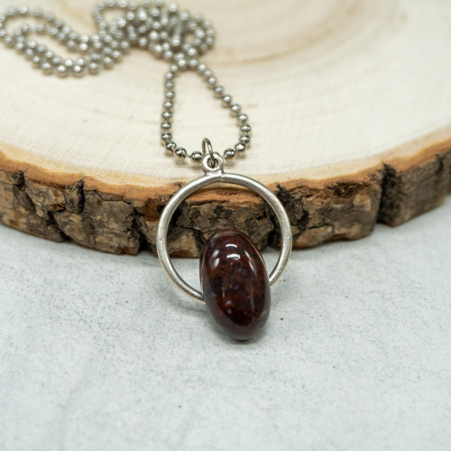Red Moss Agate Necklace #1