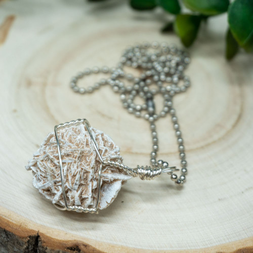 Desert Rose Selenite Necklace #1