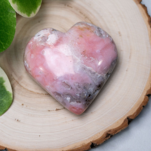 Pink Opal Heart #1