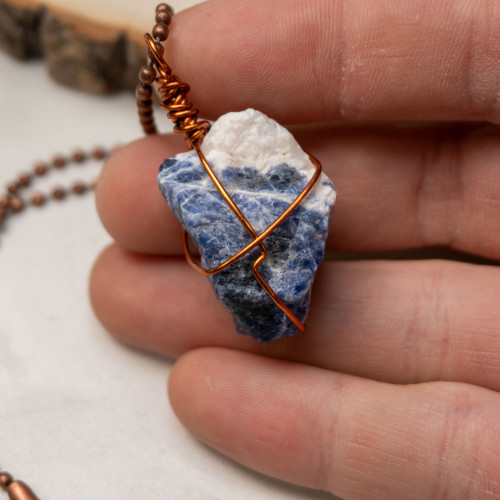 Sodalite Wire Wrap #1