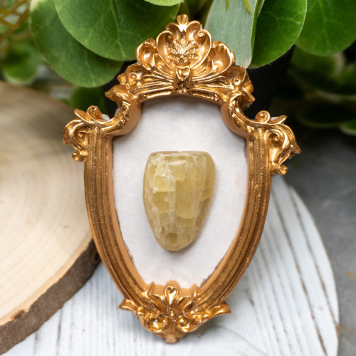 Lemon Calcite Framed Crystal