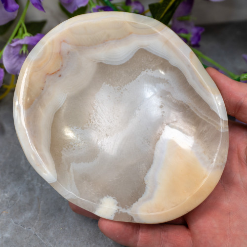 Botswana Agate Bowl #1 (Banded Agate)