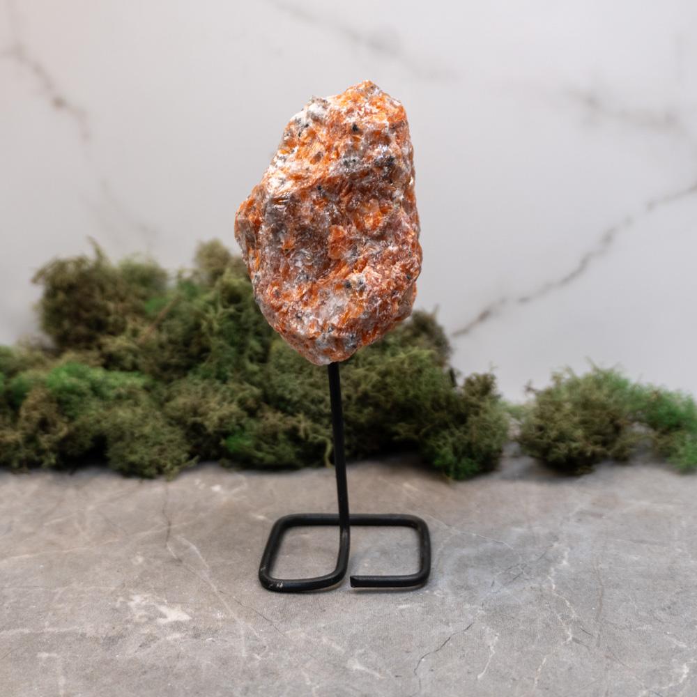 Mounted Orchid Calcite