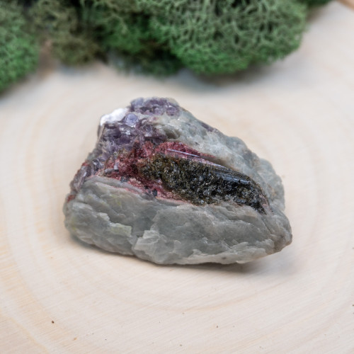 Watermelon Tourmaline with Aquamarine & Lepidolite