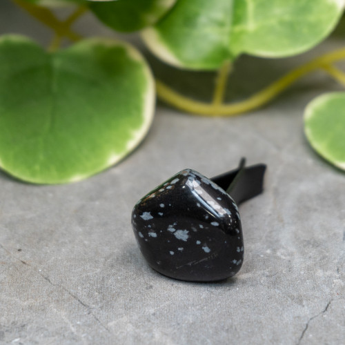Snowflake Obsidian Vent Clip