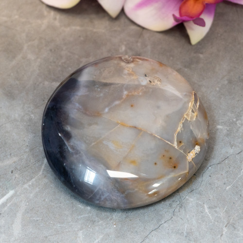 Purple Chalcedony XL Palmstone #3