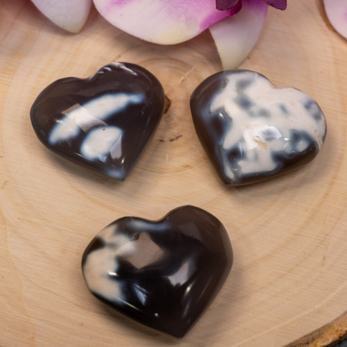 Orca Agate Heart Random