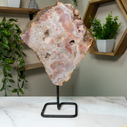 Pink Amethyst on Stand #11