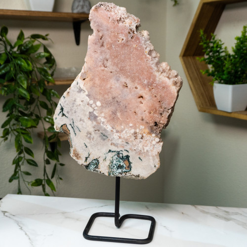 Pink Amethyst on Stand #12