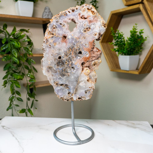 Pink Amethyst on Stand #6