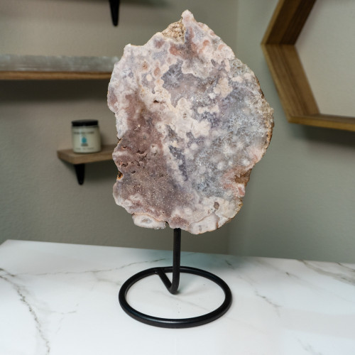 Pink Amethyst on Stand #3