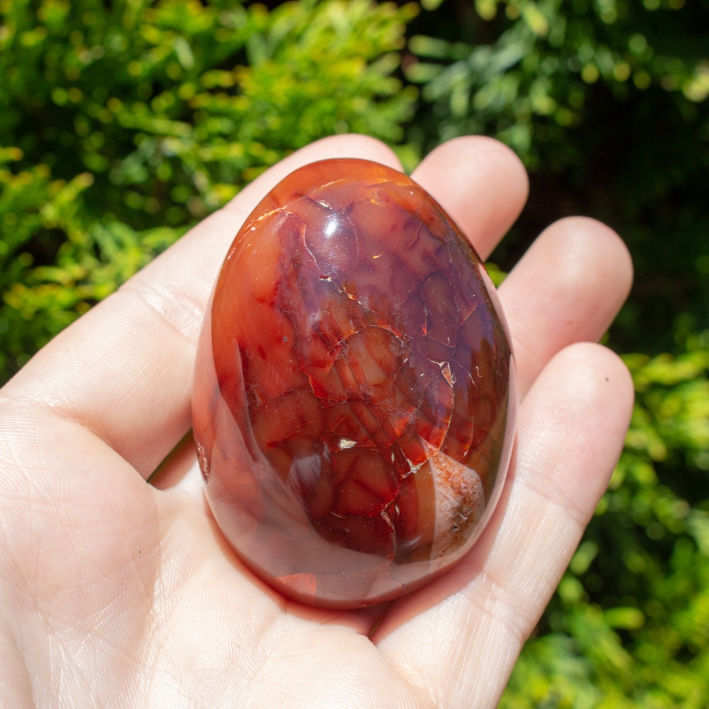 Carnelian Heart "Love Yours" Charity Stone