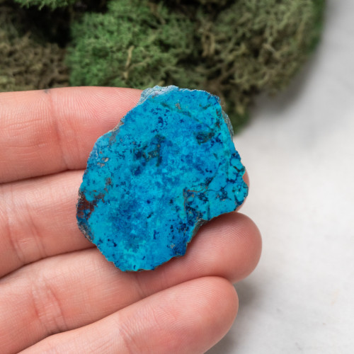 Shattuckite Slab with Tenorite, Azurite, and Chrysocolla Slab #3